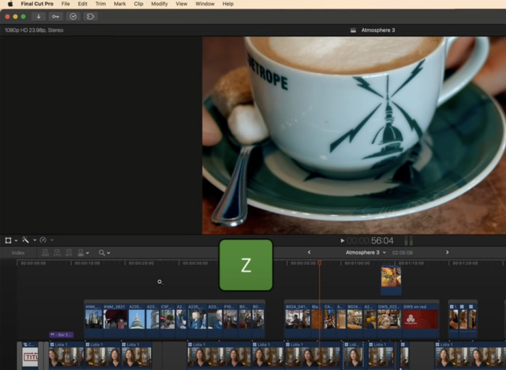 Faster Editing in Final Cut Pro with "Press & Hold" 1