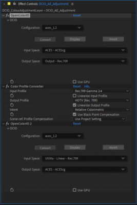 Color Management Part 14: Combining OCIO and After Effects 2