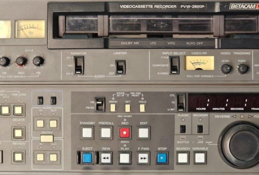 Control panel of a Sony PVW-2800P.