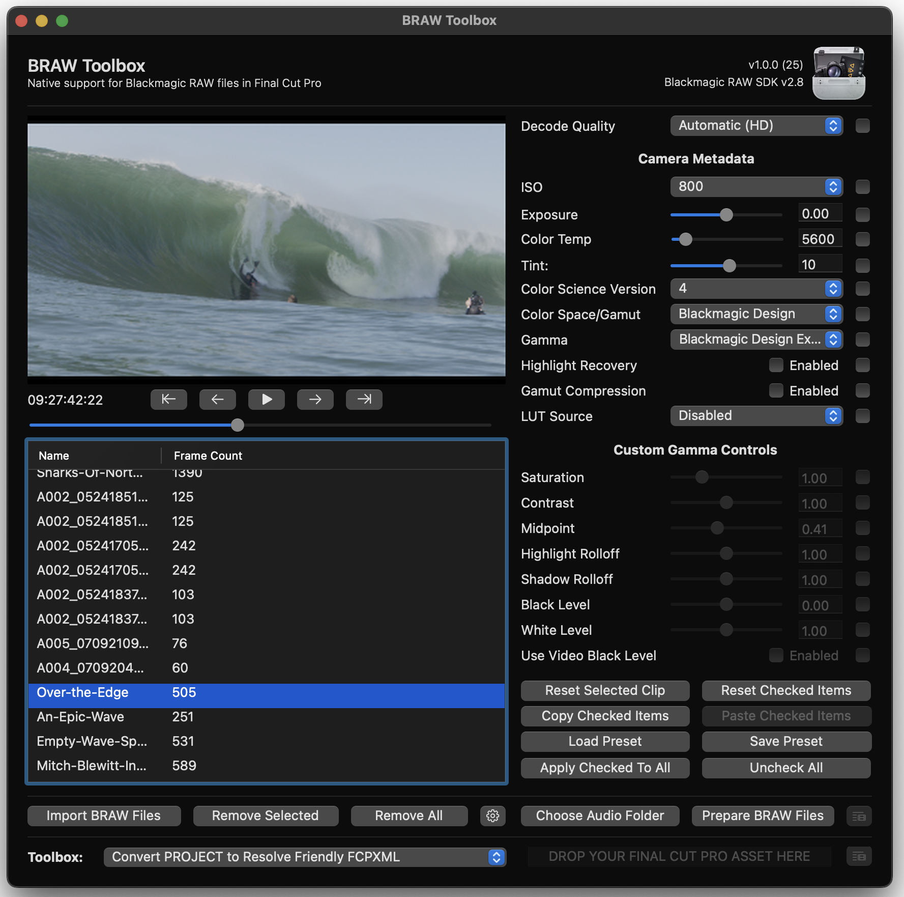 Edit BRAW files in Final Cut Pro with BRAW Toolbox 6