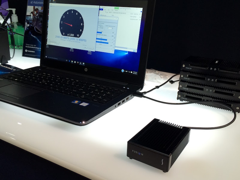 An SSD Thunderbolt 3 drive running at over 2000 MB per seconds? Yes again please.