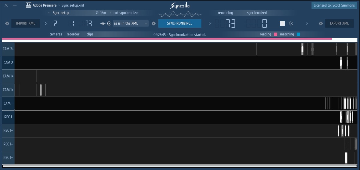 同步枪战的音频波：PluralEyes vs Syncaila 13