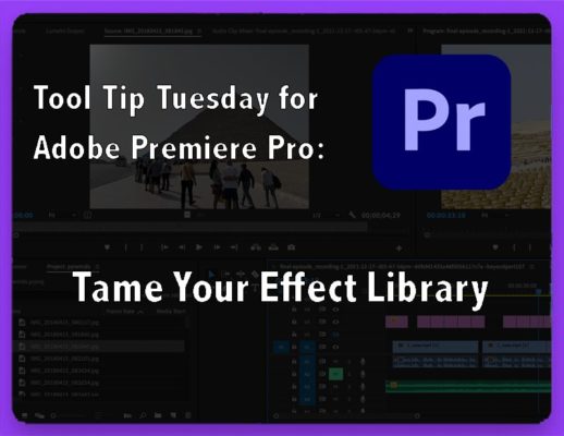 Tool Tip Tuesday for Adobe Premiere Pro: Tame Your Effects Library 10 Tool Tip Tuesday for Adobe Premiere Pro: Tame Your Effects Library 10