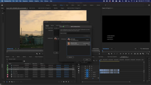 Premiere Pro interface