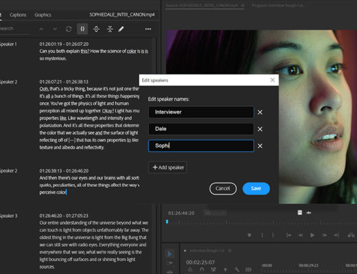 Adobe @ NAB: AI Text-Based Editing and more 22