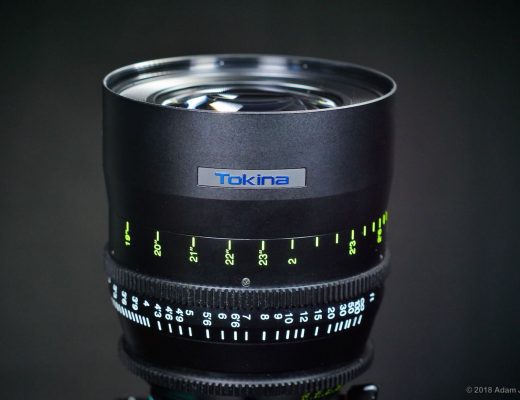 Tokina Vista 50mm T1.5 prime lens