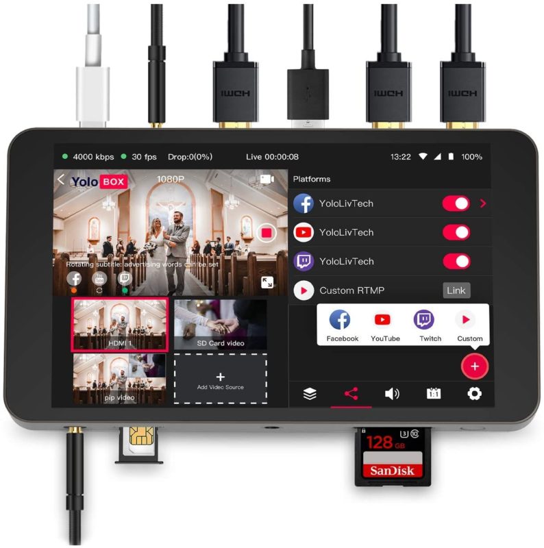 Review: YoloBox touchscreen video switcher-recorder-streaming encoder 11