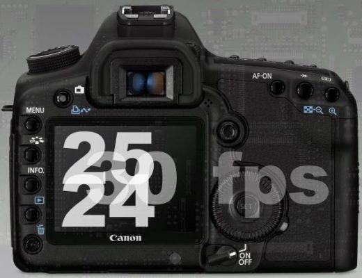 Canon 5D Mark II + 2010 = 24, 25 fps 5