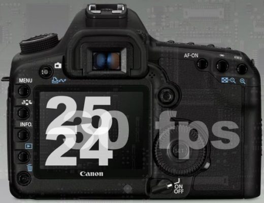 Canon 5D Mark II + 2010 = 24, 25 fps 1