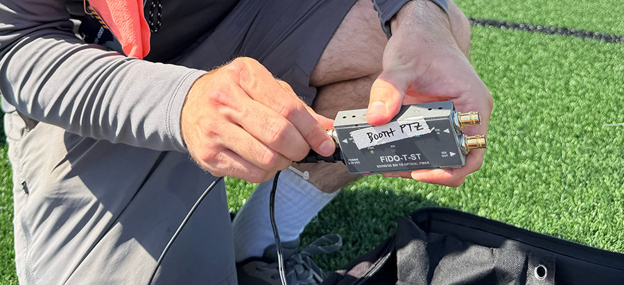 Equipment failure isn't an option says Bantaray, who uses AJA gear