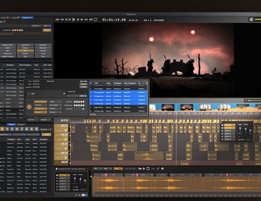 Audio Design Desk: real-time audio to video sound editing using AI