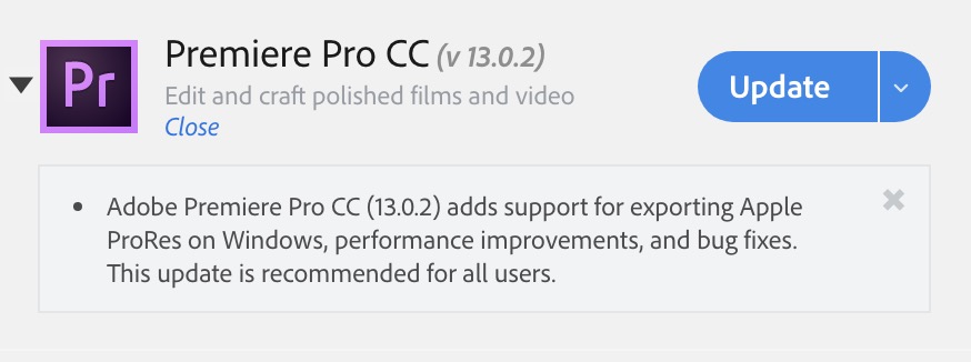 Adobe adds ProRes export support on Windows in the latest release 31