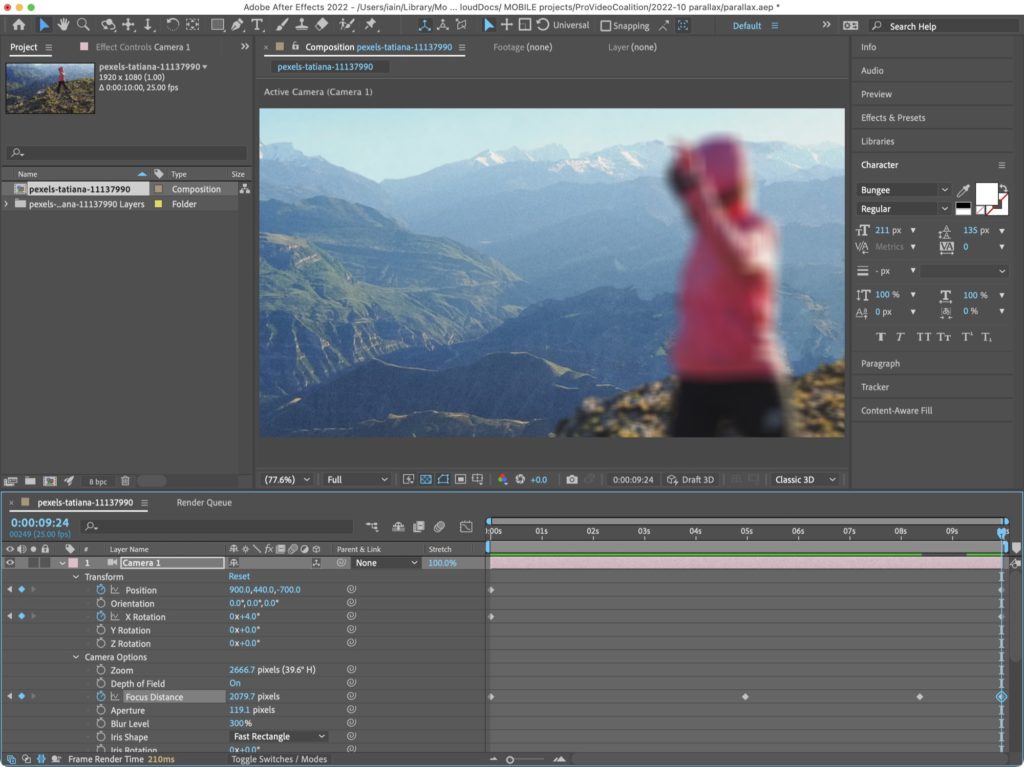 Animating parallax images in After Effects and Apple Motion 14