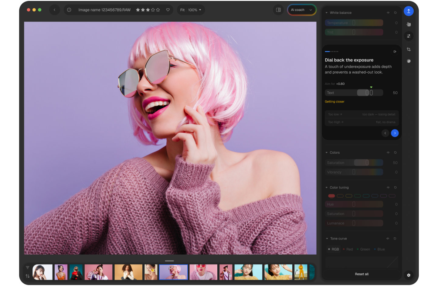 Aftershoot Photon: a free RAW editor with an AI Coach