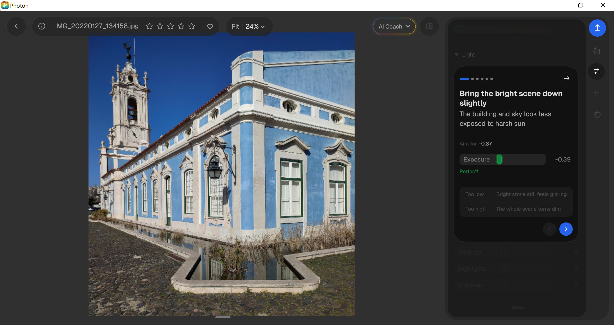 Aftershoot Photon: a free RAW editor with an AI Coach