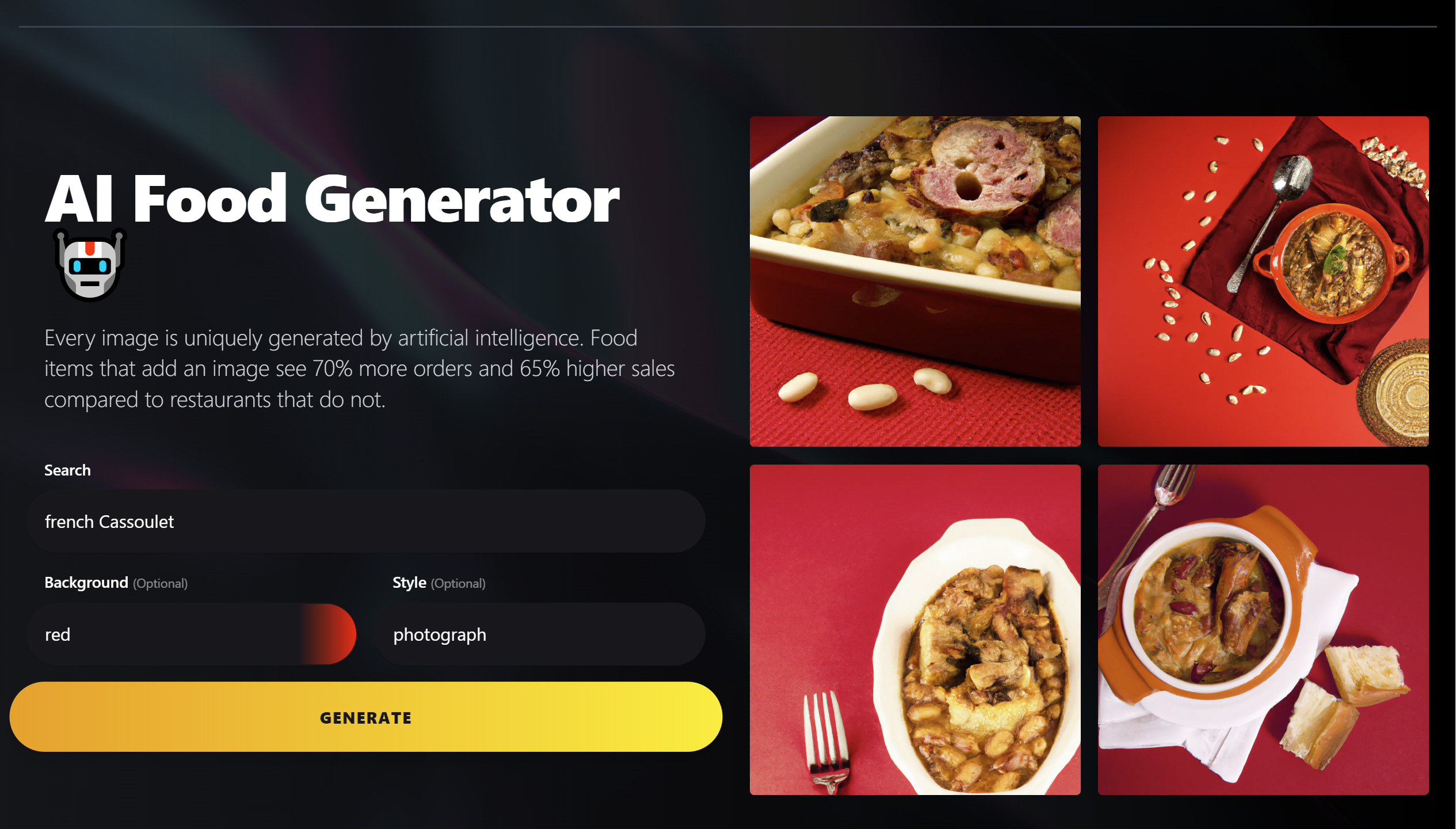 Lunchbox's AI Food Generator: some food for thought!