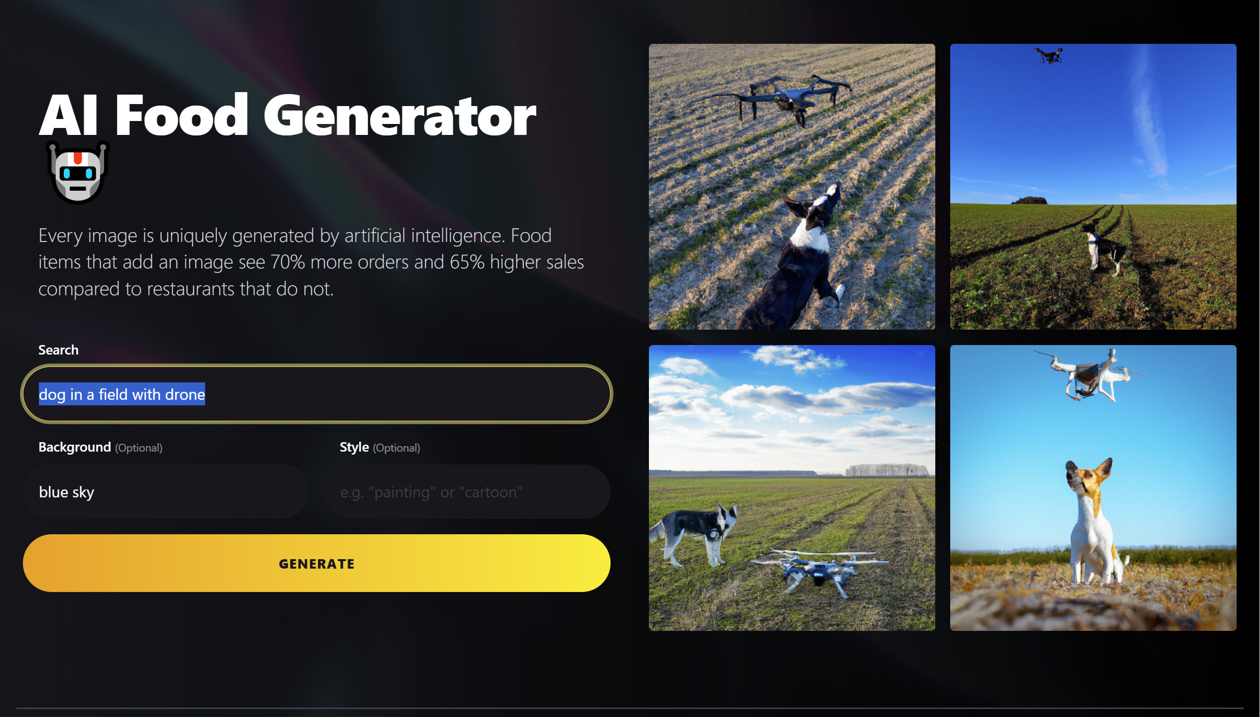 Lunchbox's AI Food Generator: some food for thought!
