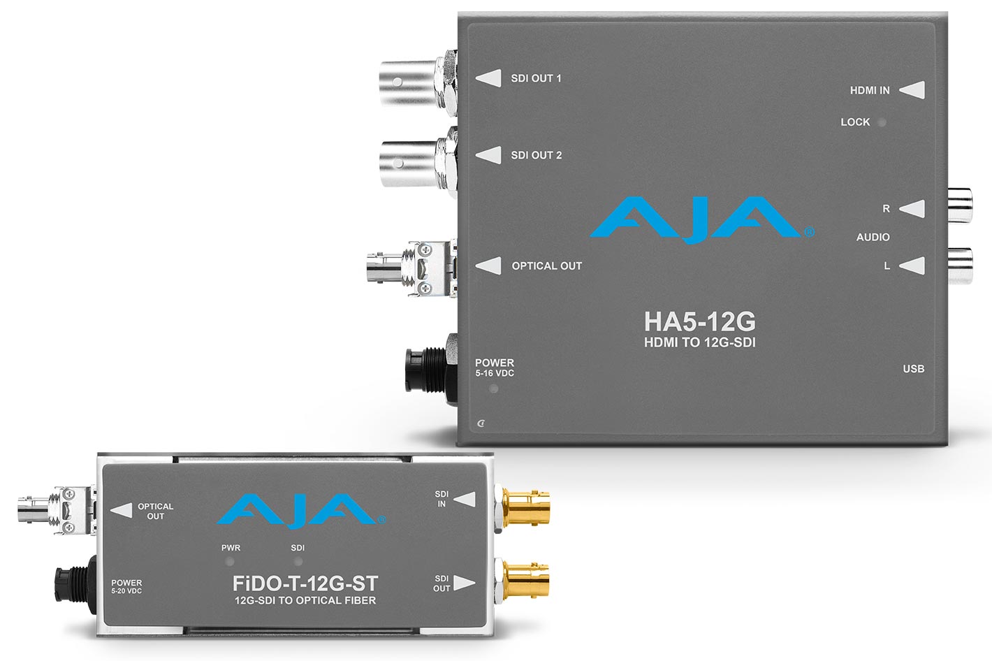 New AJA 12G-SDI Mini-Converters transfer 12G-SDI over long distance