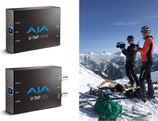 AJA solutions used to stream ski mountaineering