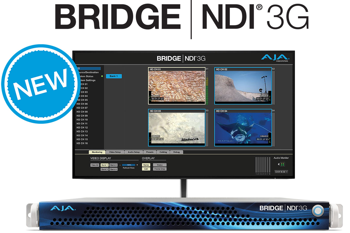 AJA debuts BRIDGE NDI 3G for NDI/SDI conversion
