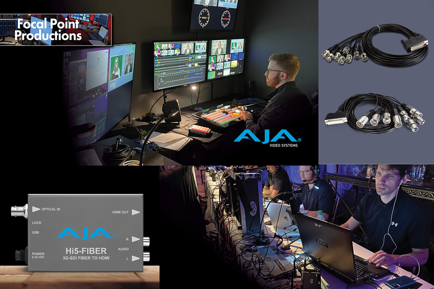 Focal Point Productions’ arsenal of AJA gear and how it is used
