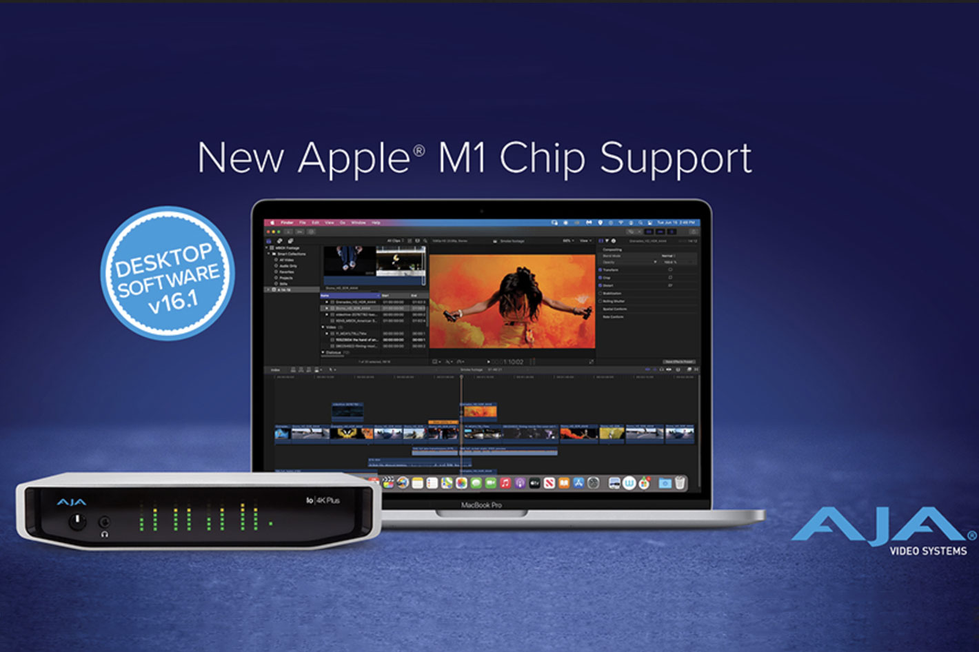 AJA Video Systems software with native Apple M1 support