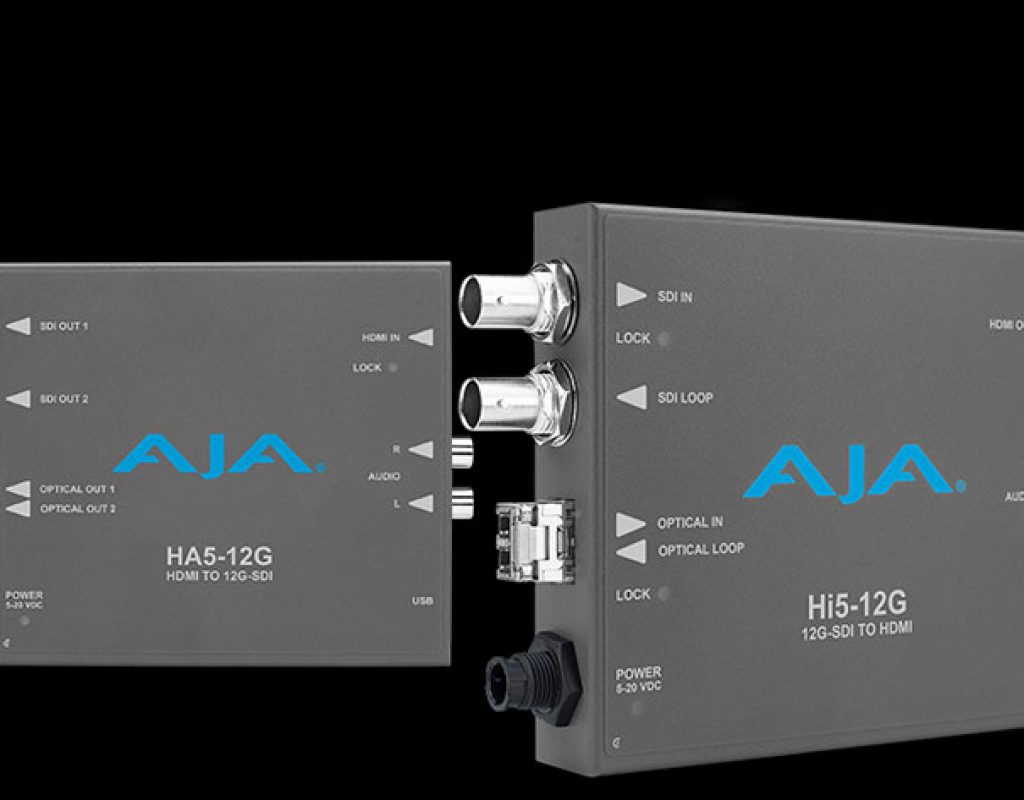 AJA introduces Hi5-12G and HA5-12G Mini-Converter