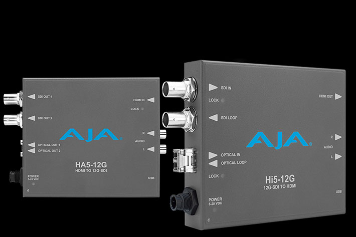 AJA introduces Hi5-12G and HA5-12G Mini-Converters