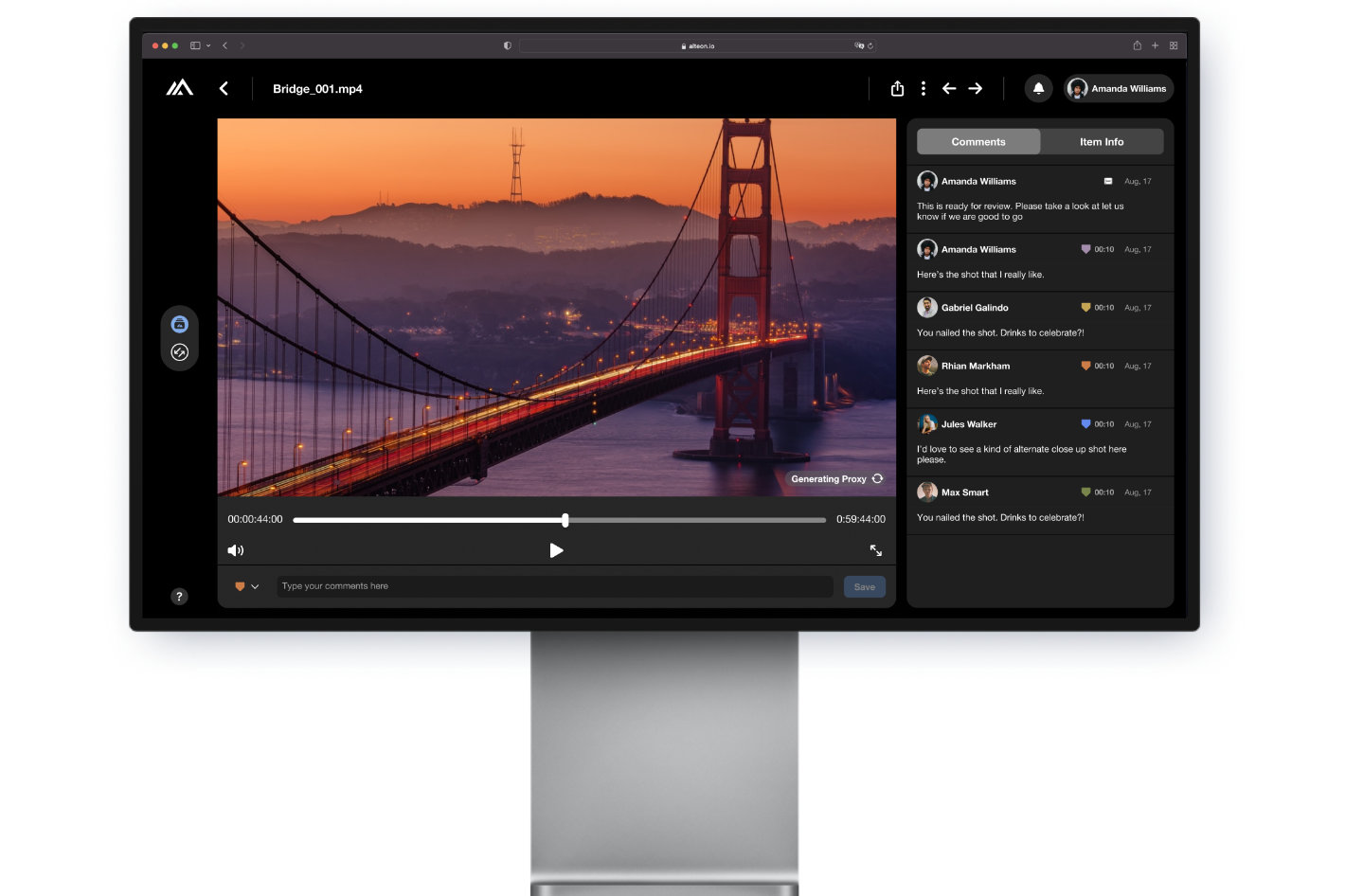 Alteon iPad app: seamlessly connect Final Cut Pro workflows