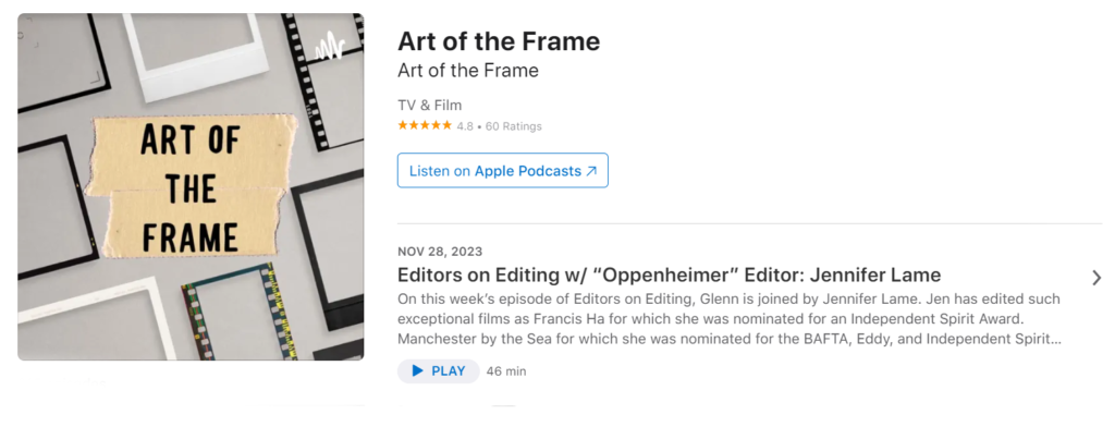 The Art of the Frame: Editors on Editing with "Oppenheimer" Editor Jennifer Lame 1