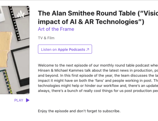 Art of the Frame Podcasts: The Alan Smithee Round Table – Vision Pro and the impact of AI & AR Technologies 6