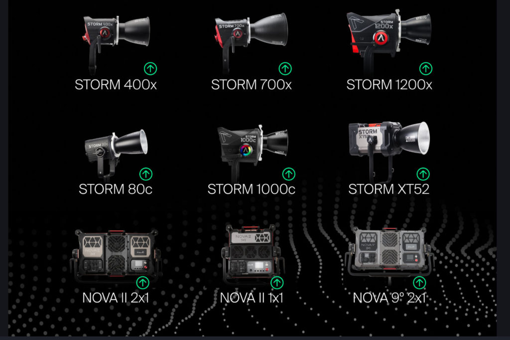 Aputure releases firmware updates for its  STORM and NOVA families