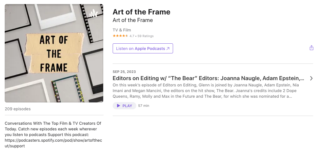 Editors on Editing w/ “The Bear” Editors: Joanna Naugle, Adam Epstein, Nia Imani and Megan Mancini 35