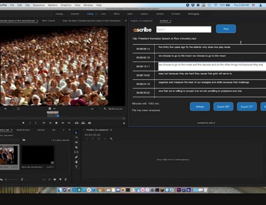 Ascribe.ai: affordable, fast transcription for Adobe Premiere Pro