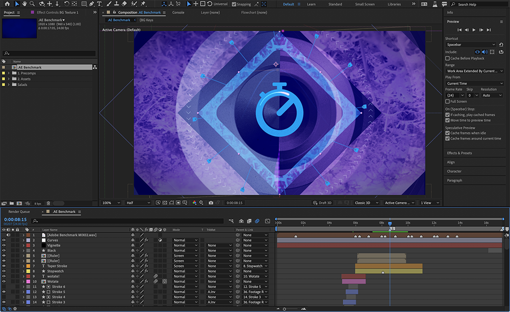 Adobe Insights: Exploring 2021 Performance Improvements with Hardware Optimization and Multi-frame Rendering for After Effects 9