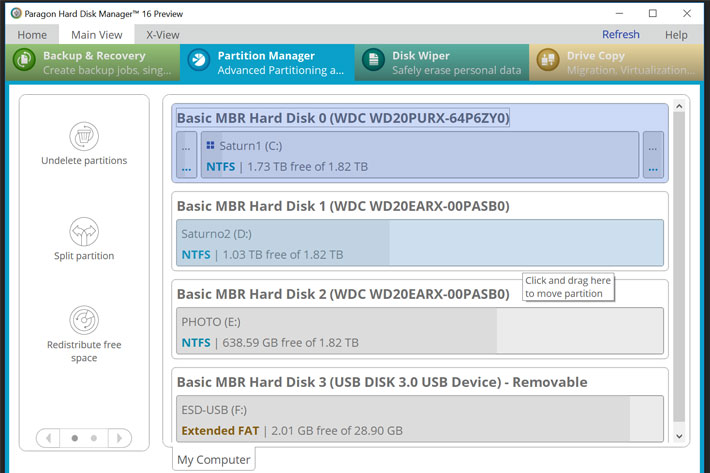 Backup & Recovery: free tools from Paragon and AOMEI