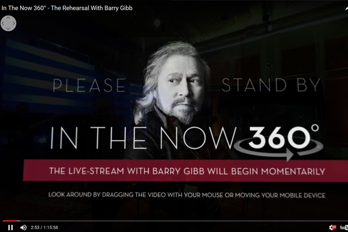 BeeGees legend Barry Gibb in 360