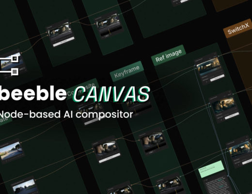 Beeble Canvas, a node-based AI compositor for VFX and VP pipelines