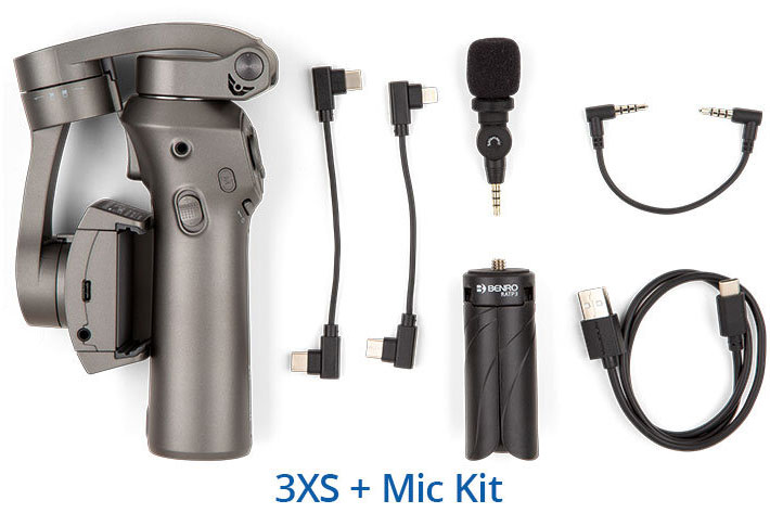 New Benro 3XS or 3XS Lite SmartMic Kits for smartphone users
