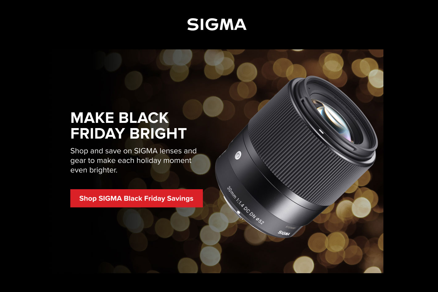 Make Black Friday Bright… with Sigma