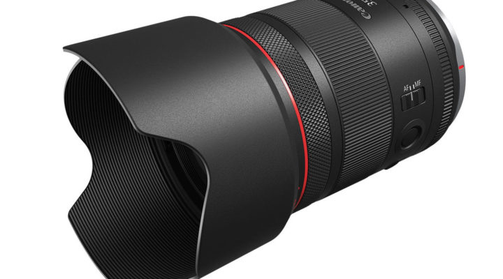 Canon RF35mm F1.4L VCM lens with hybrid video and still design
