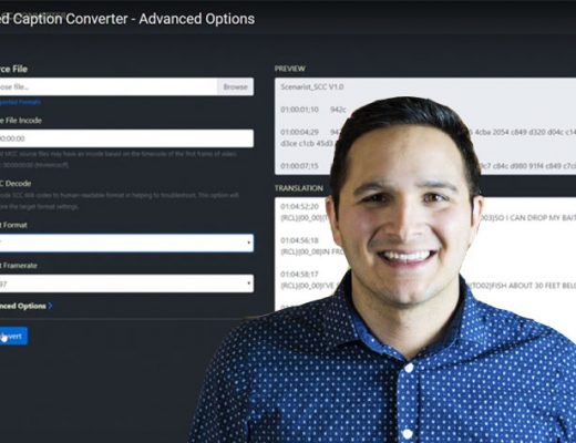 Closed Caption Converter, a free web-based caption converter tool