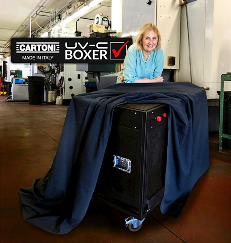 Cartoni UV-C Boxer: sanitize your gear in 5 minutes