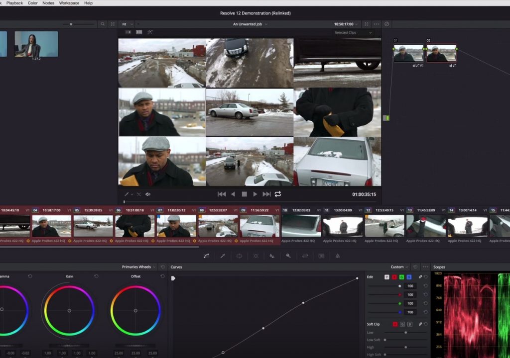 Appending a node to multiple clips in Resolve 12 3