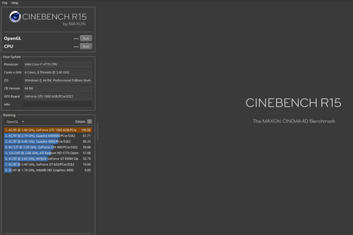 Test your new computer with the new Cinebench Release 20 from Maxon 2