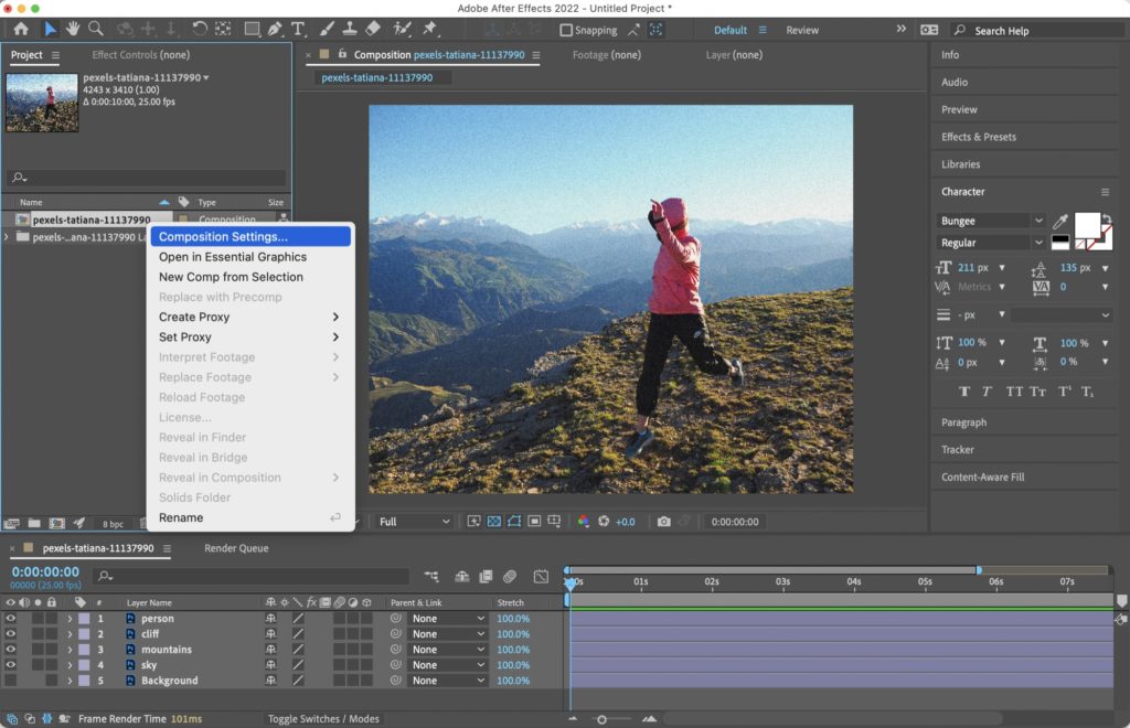 Animating parallax images in After Effects and Apple Motion 6