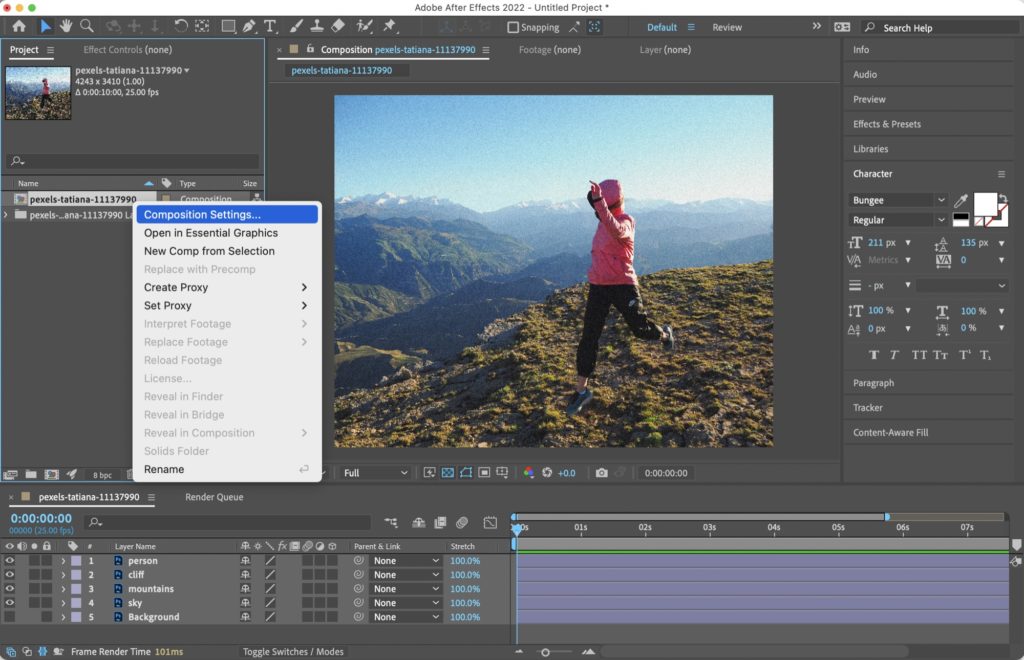 Animating parallax images in After Effects and Apple Motion 5