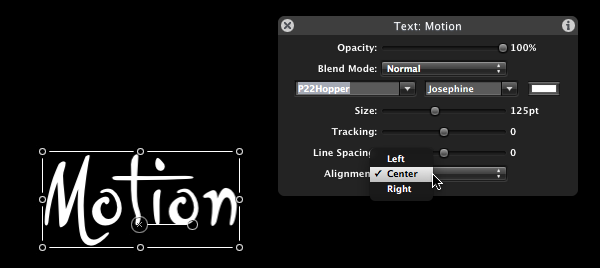 Animating Text in Apple's Motion 72