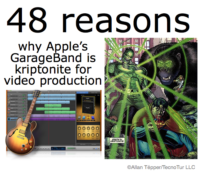 GarageBand is kryptonite for video