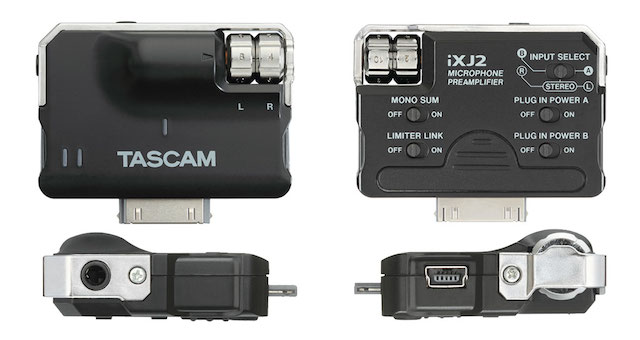 Review: Tascam iXJ2 preamp/A>D enables dual-mic/2-channel opportunities for iOS mediography 23